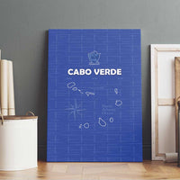 Cape Verde Football Canvas Wall Art Come On Tubaroes Azuis - Blue - Wonder Print Shop