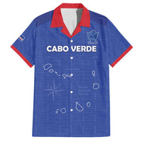 Custom Cape Verde Football Family Matching Puletasi and Hawaiian Shirt Come On Tubaroes Azuis - Blue - Wonder Print Shop