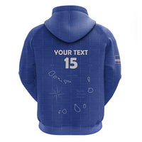 Custom Cape Verde Football Hoodie Come On Tubaroes Azuis - Blue - Wonder Print Shop