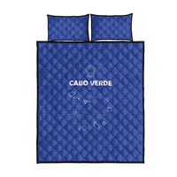 Cape Verde Football Quilt Bed Set Come On Tubaroes Azuis - Blue - Wonder Print Shop