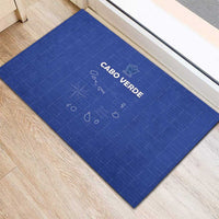 Cape Verde Football Rubber Doormat Come On Tubaroes Azuis - Blue - Wonder Print Shop