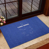 Cape Verde Football Rubber Doormat Come On Tubaroes Azuis - Blue - Wonder Print Shop