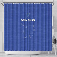 Cape Verde Football Shower Curtain Come On Tubaroes Azuis - Blue - Wonder Print Shop