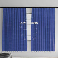 Cape Verde Football Window Curtain Come On Tubaroes Azuis - Blue - Wonder Print Shop