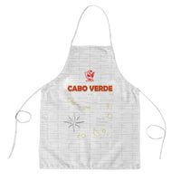 Cape Verde Football Apron Come On Tubaroes Azuis - White - Wonder Print Shop