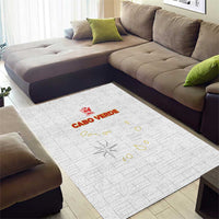 Cape Verde Football Area Rug Come On Tubaroes Azuis - White - Wonder Print Shop