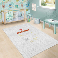 Cape Verde Football Area Rug Come On Tubaroes Azuis - White - Wonder Print Shop