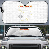 Cape Verde Football Auto Sun Shade Come On Tubaroes Azuis - White - Wonder Print Shop