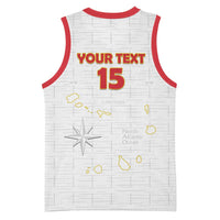 Custom Cape Verde Football Basketball Jersey Come On Tubaroes Azuis - White - Wonder Print Shop