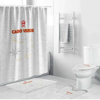 Cape Verde Football Bathroom Set Come On Tubaroes Azuis - White - Wonder Print Shop