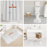 Cape Verde Football Bathroom Set Come On Tubaroes Azuis - White - Wonder Print Shop