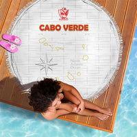 Cape Verde Football Beach Blanket Come On Tubaroes Azuis - White - Wonder Print Shop