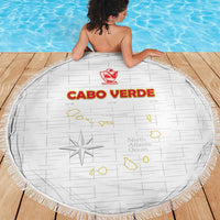 Cape Verde Football Beach Blanket Come On Tubaroes Azuis - White - Wonder Print Shop