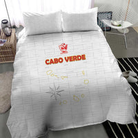 Cape Verde Football Bedding Set Come On Tubaroes Azuis - White - Wonder Print Shop
