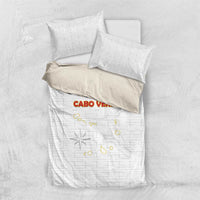 Cape Verde Football Bedding Set Come On Tubaroes Azuis - White - Wonder Print Shop