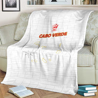 Cape Verde Football Blanket Come On Tubaroes Azuis - White - Wonder Print Shop
