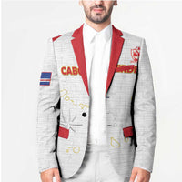 Custom Cape Verde Football Blazer Come On Tubaroes Azuis - White - Wonder Print Shop