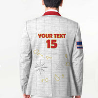 Custom Cape Verde Football Blazer Come On Tubaroes Azuis - White - Wonder Print Shop