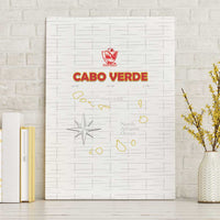 Cape Verde Football Canvas Wall Art Come On Tubaroes Azuis - White - Wonder Print Shop