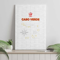 Cape Verde Football Canvas Wall Art Come On Tubaroes Azuis - White - Wonder Print Shop