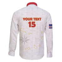 Custom Cape Verde Football Family Matching Puletasi and Hawaiian Shirt Come On Tubaroes Azuis - White - Wonder Print Shop