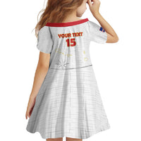 Custom Cape Verde Football Family Matching Short Sleeve Bodycon Dress and Hawaiian Shirt Come On Tubaroes Azuis - White - Wonder Print Shop