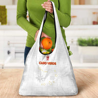 Cape Verde Football Grocery Bag Come On Tubaroes Azuis - White - Wonder Print Shop