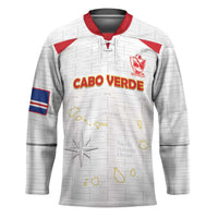 Custom Cape Verde Football Hockey Jersey Come On Tubaroes Azuis - White - Wonder Print Shop
