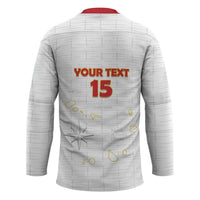 Custom Cape Verde Football Hockey Jersey Come On Tubaroes Azuis - White - Wonder Print Shop