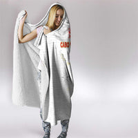 Cape Verde Football Hooded Blanket Come On Tubaroes Azuis - White - Wonder Print Shop