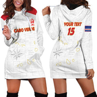 Custom Cape Verde Football Hoodie Dress Come On Tubaroes Azuis - White - Wonder Print Shop