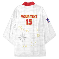 Custom Cape Verde Football Kimono Come On Tubaroes Azuis - White - Wonder Print Shop
