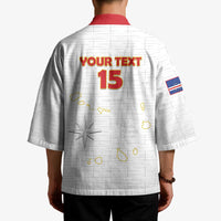 Custom Cape Verde Football Kimono Come On Tubaroes Azuis - White - Wonder Print Shop