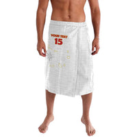 Custom Cape Verde Football Lavalava Come On Tubaroes Azuis - White - Wonder Print Shop