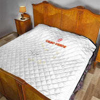 Cape Verde Football Quilt Come On Tubaroes Azuis - White - Wonder Print Shop