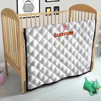 Cape Verde Football Quilt Come On Tubaroes Azuis - White - Wonder Print Shop