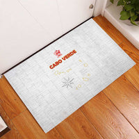 Cape Verde Football Rubber Doormat Come On Tubaroes Azuis - White - Wonder Print Shop