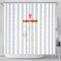 Cape Verde Football Shower Curtain Come On Tubaroes Azuis - White - Wonder Print Shop