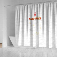 Cape Verde Football Shower Curtain Come On Tubaroes Azuis - White - Wonder Print Shop