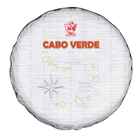Cape Verde Football Spare Tire Cover Come On Tubaroes Azuis - White - Wonder Print Shop