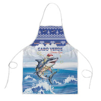 Cape Verde Football Christmas Apron Feliz Natal Tubaroes Azuis - Wonder Print Shop
