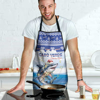 Cape Verde Football Christmas Apron Feliz Natal Tubaroes Azuis - Wonder Print Shop