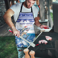 Cape Verde Football Christmas Apron Feliz Natal Tubaroes Azuis - Wonder Print Shop