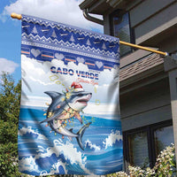 Cape Verde Football Christmas Garden Flag Feliz Natal Tubaroes Azuis - Wonder Print Shop