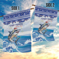 Cape Verde Football Christmas Garden Flag Feliz Natal Tubaroes Azuis - Wonder Print Shop