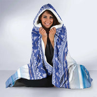 Cape Verde Football Christmas Hooded Blanket Feliz Natal Tubaroes Azuis - Wonder Print Shop