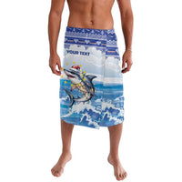 Personalized Cape Verde Football Christmas Lavalava Feliz Natal Tubaroes Azuis - Wonder Print Shop