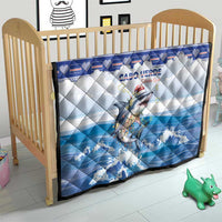 Cape Verde Football Christmas Quilt Feliz Natal Tubaroes Azuis - Wonder Print Shop