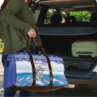 Cape Verde Football Christmas Travel Bag Feliz Natal Tubaroes Azuis - Wonder Print Shop