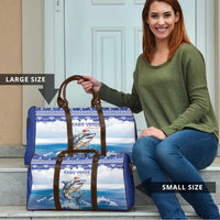 Cape Verde Football Christmas Travel Bag Feliz Natal Tubaroes Azuis - Wonder Print Shop